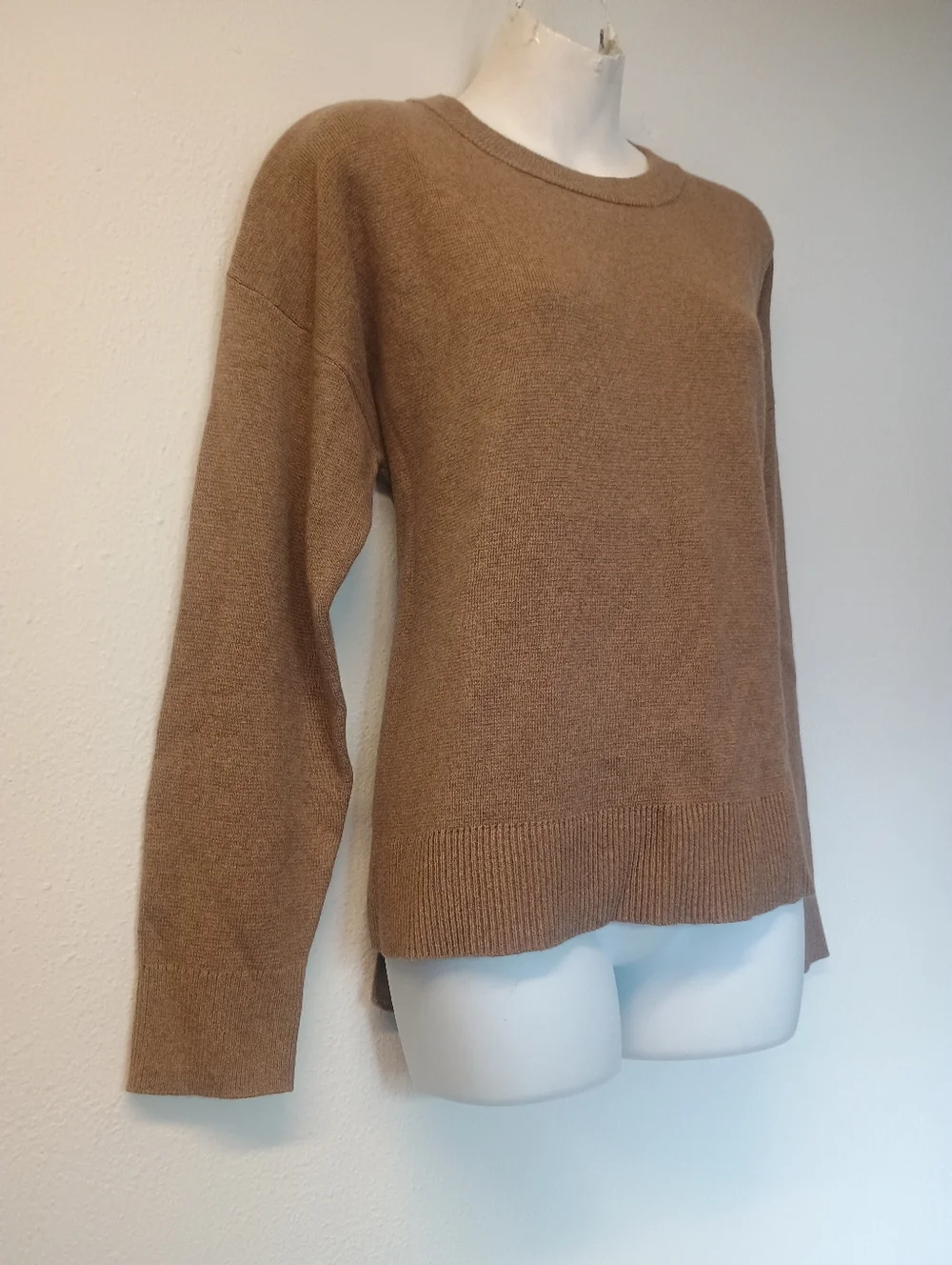 L.L. Bean Women's Crewneck Sweater in Heathered Brown